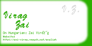 virag zai business card